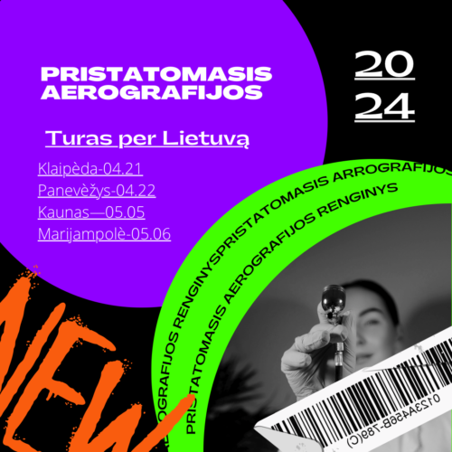 Pristatomasis “ Aerografijos Turas” per Lietuvą