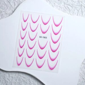 Lipdukai French Ombre Rožiniai
